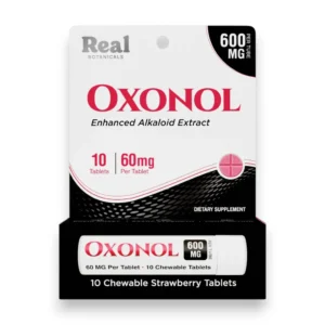 Real Botanicals | Oxonol Enhanced Alkaloid Tablets | 10CT – 60MG Each | 600MG [ Single Pack | Strawberry ]